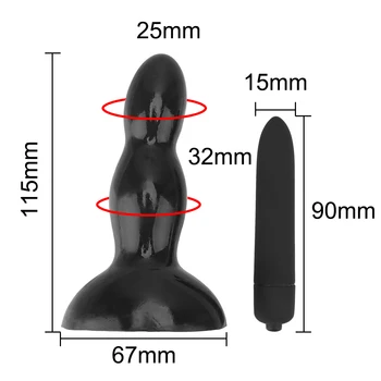 Clit Stimuliatorius Analinis Vibratorius 10 Režimas Su Kulka Vibratorius, Sekso Žaislai Moterims Orgazmas Masturbator Prostatos Massager Sekso Produktas