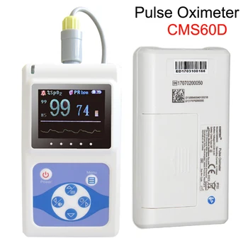 CMS60D Rankiniai OLED Piršto Patarimas Pulse Oximeter Kraujo Deguonies SPO2 PR HR Stebėti pilnamečiai Vaikai Neonat SPO2 Zondas,+PC programos