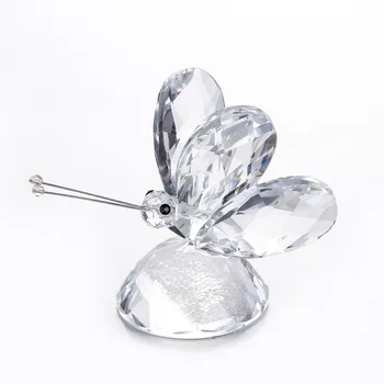 Crystal Butterfly Amatų Stiklo Gyvūnų Figūrėlės Miniatiūros Sodo Fėja Ornamentu Namų Dekoro Vestuvių Dovaną, Prespapjė