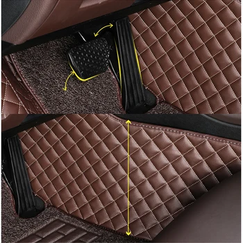 Custom Dvigubo sluoksnio automobilio grindų kilimėliai subaru forester XV BRZ Legacy Outback Tribeca Impreza visų modelių automobilių kilimėliai 5 sėdynė