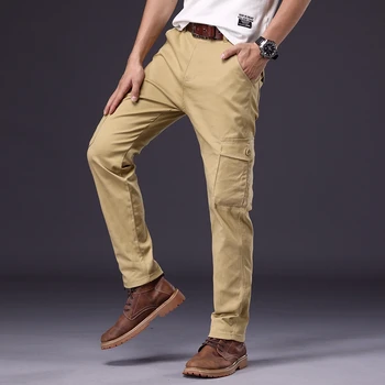 Darbo Drabužiai Vyrams Krovinių Kelnės Lauko Atsitiktinis Multi Kišenės Karinis Taktinis Darbo Kelnės Pantalon Hombre Streetwear Tiesios Kelnės