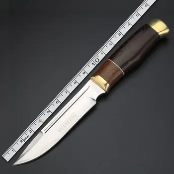 Daugiafunkcinis EDC įrankis lauko fiksuotu peiliu tiesiai peilis aukšto kietumo medžioklės, laukinių gyvenimo stovyklavimo peilis