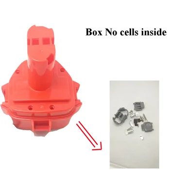 Daugkartinio įkrovimo Baterija atveju, Makita 12v NI-MH NI-CD Plastikinį korpusą( Dėžutės Nėra Ląstelių Viduje)