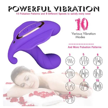 DIBE 10 greičio Smart Šildymo Drugelis Nešiojami Dildo Kelnaitės Vibratorius G Spot Klitorio Stimuliatorius Massager Moterų Masturbacija žaislas