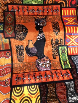 Didelis 150x200cm Bohemijos Elementas Antklodė Afrikos Moteris Suaugusiųjų Minkšta Flanelė Vasarą, Apimantis Antklodė Mesti Vaikams ant Lovos Dovana