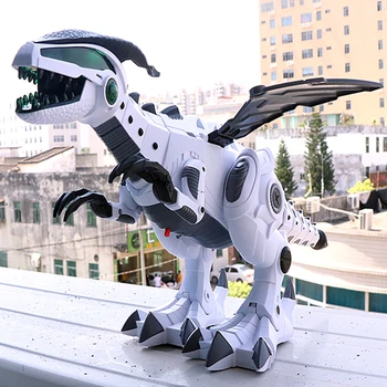 Didelis Purškimo Mechaninė Dinozaurai Su Sparno Animacinių filmų Elektroninių Pėsčiomis Gyvūnų Modelio Robotas Pterosaurs Žaislai-Geriausia Dovana vaikams