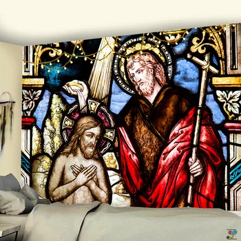 Dievas Jėzus Kristus gobelenas sienų apmušalai namų puošybai krikščionių produkto pakabukas