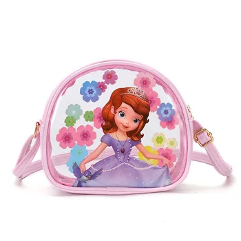 Disney 2020 Naujas Aisha Vaikų Pečių Krepšys Pvc Skaidri Monetos Rankinėje Princesė Sofija Neperšlampamas Maišelis