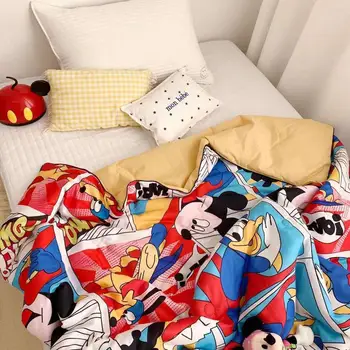Disney Mickey Minnie mouse Animacinių filmų Pledas ančiukas Donaldas antklodė Plona antklodė Merginos Berniukas Vaikai Vaikai Lova Namų Miegamojo Puošmena