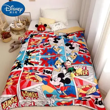 Disney Mickey Minnie mouse Animacinių filmų Pledas ančiukas Donaldas antklodė Plona antklodė Merginos Berniukas Vaikai Vaikai Lova Namų Miegamojo Puošmena