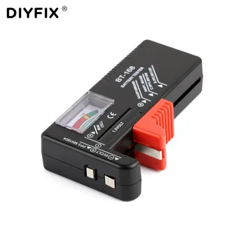 DIYFIX BT-168 Baterijos Testeris už 9V 1,5 V Mygtuką Ląstelių AAA, AA, C, D, Universal Baterijos Talpa Testeris Tikrintuvas Diagnostikos Įrankis