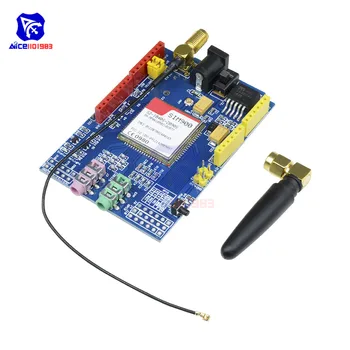 Diymore SIM900 850/900/1800/1900MHz GPRS, GSM Modulis Vystymo Lenta su IPX Sąsaja Antena Arduino UNO GPIO PWM RTC