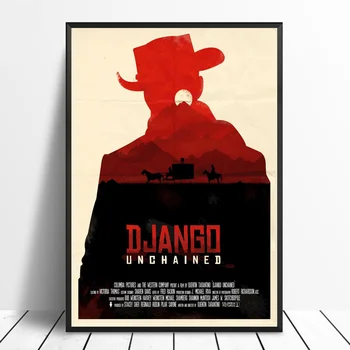 Django Unchained a Quentin Tarantino Kūrinys Padengti Filmo Plakatas Filmą Drobės Plakatas Sienos Menas Spausdinti Vaikai Dekoro ir Namų Dekoro
