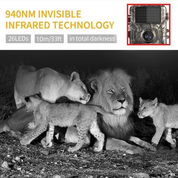 DL001 Medžioklės Takas Kamera, Vaizdo Kameroms, Foto Gaudyklė, Centrinis Vandeniui Srityje Laukinės gamtos Kameros 1080P Outdoor HD Stebėjimo kamerų