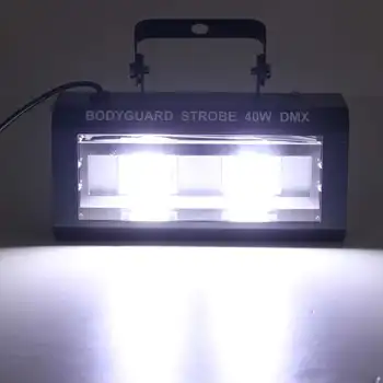 DMX512 LED Strobe Mirksi Apšvietimas 40/60/80/100W Poveikis Apšvietimas, Baras, Diskoteka, DJ, KTV Garso Įjungta Lempa JAV Plug
