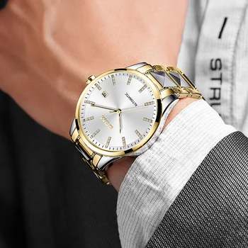 DOM Vyrų Automatinis Mechaninis laikrodis Aukso Spalvos Derliaus Žiūrėti Mens 30M atsparus Vandeniui Žiūrėti Top Brand Prabangių Vyrų Laikrodis starking žiūrėti