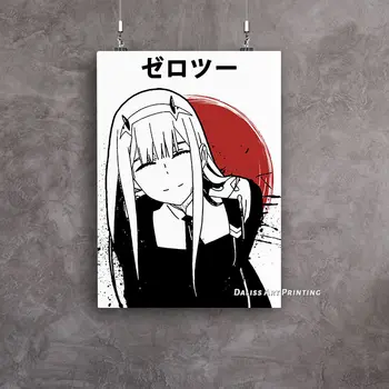 Drobė Anime Nulis Du 002 Kawaii Šypsena, Nuotraukų, Namų Dekoravimas Paveikslų, Plakatų HD Spaudinių Sienos Meno Modulinės Kambarį Įrėminti