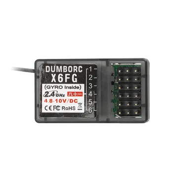 DUMBORC X6FG 2.4 G 6CH Imtuvas su Gyro RC X6 Siųstuvą, Nuotolinio valdymo pultelis