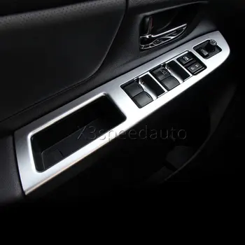 Dėl Subaru XV 2012-2017 Vidaus Duris Porankiu padengti apdailos Matinis ABS 4pcs Automobilio stiliaus