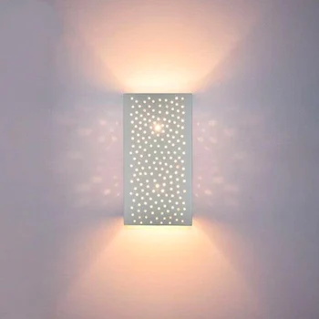 Eco-friendly Hand made meno gipso sienos žibintas, gipso sienos lempos, lemputės G9, LED apšvietimas,grynas sekminių kambarį led šviesos siena