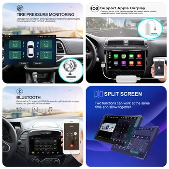 EKIY Android 9 Automobilio Radijo Dodge Kalibro 2009-2012 Navigacijos GPS Multimedia Player Auto Stereo Galvos įrenginio Tipas Diktofonas BT FM