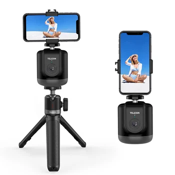 Elektros 360 Laipsnių Sukimosi Panoraminis Trikojo Galva Su Nuotolinio valdymo pultelis Pasukti Laikiklis Telefonams GoPro DSLR Sporto Fotoaparatas