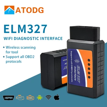 ELM327 Wi-fi/Bluetooth OBD2 OBDII Kodas Skaitytojas ELM 327 Bluetooth ELM327 Auto Scanner ELM327 IPhone, Ipad kodas skaitytojas