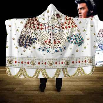 Elvis Presley Gobtuvu Antklodė 3D full spausdinti Nešiojami Antklodė Suaugusiųjų vyrų, moterų Vilnos Antklodė stiliumi-1