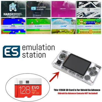 Emuliacija Stotis 128G Pilnai Pakrautas Micro SD Kortelė Odroid Eiti iš Anksto V2.0 27,000+ Žaidimai MAME PSP GB GBA ... Plug&Play dėl OGA