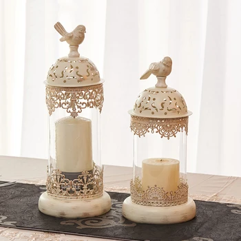 Europos stiliaus Birdcage Žvakidė Žvakių Laikikliai Narve Cilindrų Romantiška Vakarienė Žvakių šviesoje Namų Puošyba, Dekoravimas WITFAMILY