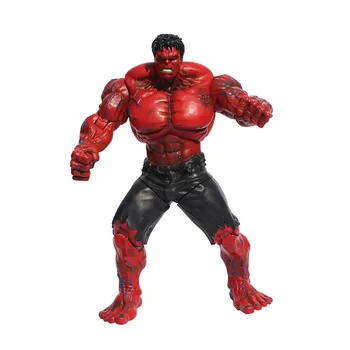 Filmas Super Herojus Hulk PVC Veiksmų Skaičius, Žaislų Raudona & Žalia Hulk Duomenys Žaislai 25CM Puiki Dovana