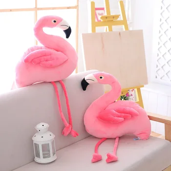 Flamingo Kimštiniai Žaislai, Gyvūnų, Animacinių filmų Pagalvės Mielas Mėgėjams Amor Pliušiniai Žaislai Įdaryti Vaikams, Kūdikių Mergaitės Tuoktis Žaislai, Pliušas MR002