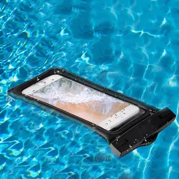 Floatable Vandeniui Telefono dėklas Plaukimo Telefono Dėklas Sausas Krepšys su Raištį ir Audio Jack 