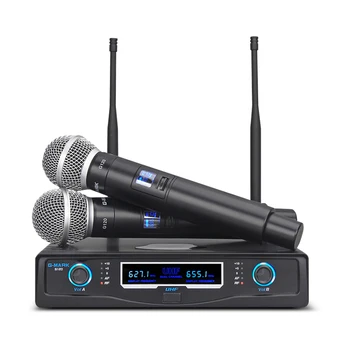 G-MARK G120 Bevielis Mikrofonas 2 Kanalų Profesionalus Dinamišką Rankinį Karaoke Šalies KTV Etape Priimančiosios Bažnyčia