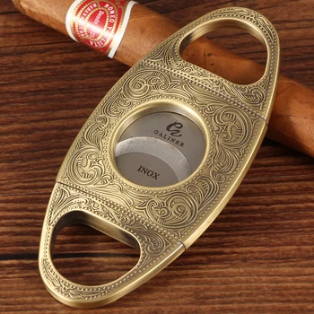 GALINER Retro Cigarų Pjovimo Aštrus Dvigubas Geležtės Cigaro Žirklės Metalo Giljotinos Peilis, Cigarų Rūkymo Reikmenys