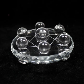 Gamtos aišku, kvarco kristalo kamuolius Septynių Žvaigždučių Masyvo reiki chakra energijos meditacija joga gydymo kristalų švytuoklės
