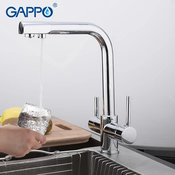 GAPPO Virtuvės Maišytuvas vandens filtras bakstelėkite virtuvės kriauklė, maišytuvas, vandens maišytuvas kranas virtuvės bakstelėkite torneira su filtruoto vandens Žalvario Maišytuvas