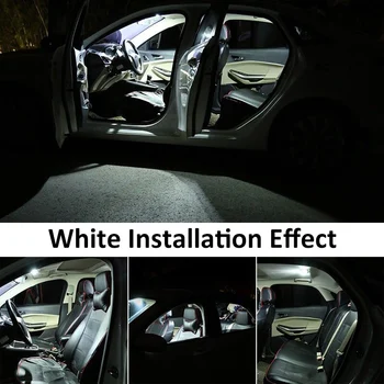 Gerai 7 Vnt. Baltos LED Lemputės Interjero Paketas Rinkinys, Skirtas Chevrolet Malibu 2013 Žemėlapis Dome Licencijos numerio ženklo Žibintas Chevy-B-07