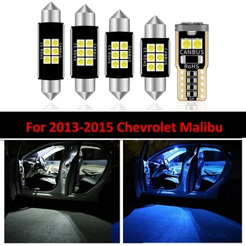 Gerai 7 Vnt. Baltos LED Lemputės Interjero Paketas Rinkinys, Skirtas Chevrolet Malibu 2013 Žemėlapis Dome Licencijos numerio ženklo Žibintas Chevy-B-07