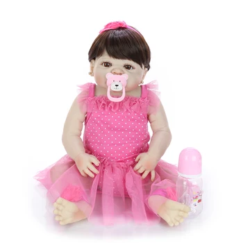 Gražus 57 cm Reborn Baby Lėlės Naujagimių Princesė 23 Colių Full Silikono Vinilo Kūdikiams Atgimsta Didmeninė Vaikų Dienos Dovanos Žaislas