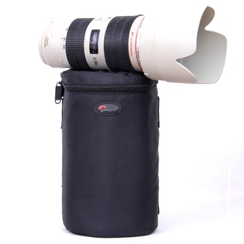Greitas pristatymas Nauja Lowepro Lens Case Bag vandeniui nuotraukų dėklas Standartinio Priartinimo Objektyvas Juoda