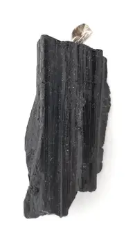 Grubus Juodas Turmalinas pakabukas Brazilijos Aukščiausios kokybės akmens Natūralios Apsaugos brangakmenių perlas Piedras