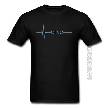 Gyvas Širdies Heartlines Hip-Hop Rap Muzikos Marškinėliai Vyrams Individualų Viršūnes Tees Spausdinimo Laisvalaikio Prarasti Brand T-Shirt Man Tee