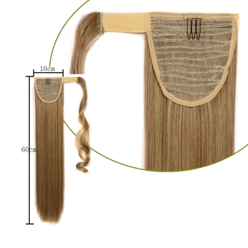 Hairpiece natūralių plaukų garbanoti plaukai surišti į uodegą plaukų pratęsimo tikroviška su clip natūralių plaukų pony tail moterų moterų MUMUPI