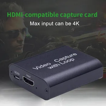 HD 1080P 4K HDMI suderinamus Video Capture Card USB 2.0 Garso ir Vaizdo Fiksavimo Įrenginį, vaizdo įrašymas Įrašymo Live Transliacijos