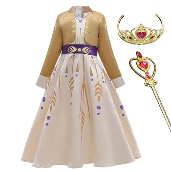 Helovinas Dress Bamblys Mergina Cosplay Elegantiškas Princesė Kostiumas Vaikams, Suknelės, Kūdikių Mergaitės Vaikų Šalis Suknelė 3-12T Drabužiai