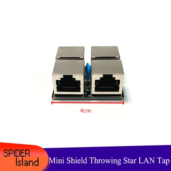 Hgih kokybės RJ45 Mini Pasyvus Ethernet bakstelėkite Shield Intraneto Duomenų Analizės Prietaisas Rzucanie Žvaigždutė LAN Bakstelėkite