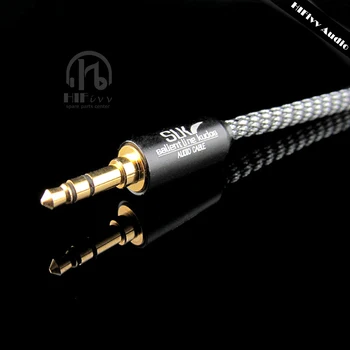 Hifivv audio hi end 3.5 mm jack kabelis, 3.5 mm iki 3,5 mm Male plug Linija, Automobilių Aux Kabelis Ausinių Stiprintuvas