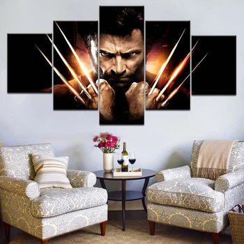 Holivudo JAV Filmo Plakatas Wolverine, Drobė, Tapyba Sienos Meno Spaudiniai Nuotrauka už Kambarį Dekoro Abstraktaus Meno Derliaus Plakatas