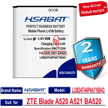 HSABAT Li3824T44P4h716043 4300mAh Baterija ZTE Blade A520 A521 BA520